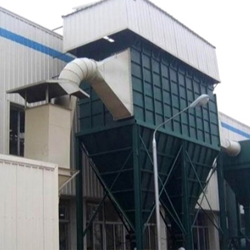 Colector de polvo con bolsa de soplado hacia atrás de presión negativa